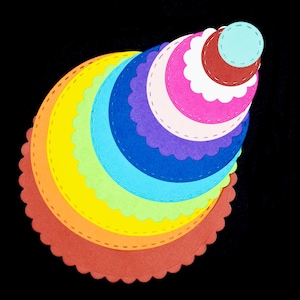 Troqueles de corte circulares anidados grandes / Juego de 12 troqueles con bordes mixtos festoneados y cosidos