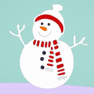 Pupazzo di neve di Natale in metallo, stencil, creazione di biglietti, scrapbooking, artigianato di carta, A2