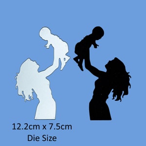 Moeder &Baby Bonding Metal Cutting Die, Moeder, Moeder, Kaart maken Stencil, Scrapbooking, Paper Crafts, Foto album G8