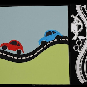 Car & Road Metall-Stanzform, Schablone, Scrapbooking, Kartenherstellung, Papierhandwerk, männlich B1