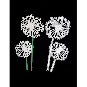 Dente di leone Fustella in metallo, Taglierina per stencil, Creazione di biglietti, Artigianato di carta, Scrapbooking, Album fotografici F8