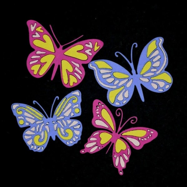 4 Metal Cutting Dies of Decorative Butterflies, Card Making, Scrapbooking, Paper Crafts D7