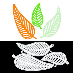 3 Blätter Metall Stanzformen, Schablonen, Kartenherstellung, Scrapbooking, Papierhandwerk F4