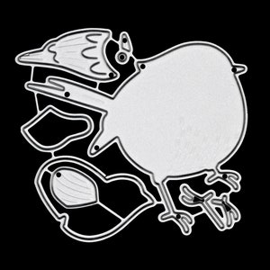 Bird & Chick Metal Cutting Die Kit, Primavera, Pasqua, Card making, Scrapbooking, Paper Craft, Stencil F3