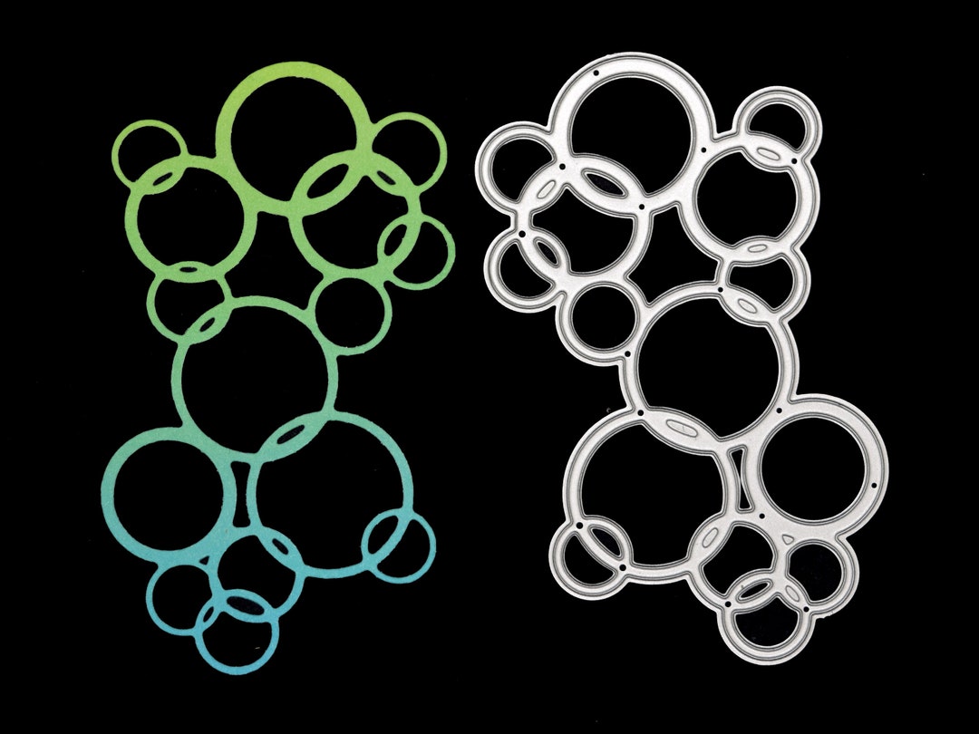 Bubbles Metal Cutting Die, Stencil, Die Cutter, Card Making, Crafting