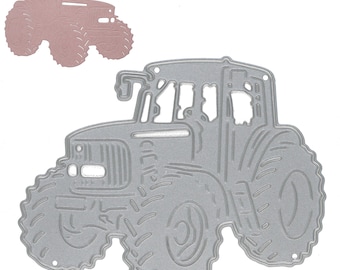 Tractor Metal Cutting Die, Farming, Card Making, Male, Stencil, Card Making, Scrapbooking, Paper Crafts, A2