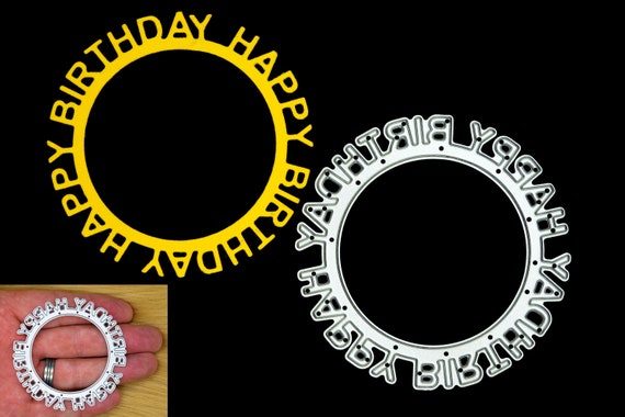 Happy Birthday Metal Die Cuts - Scrapbooking & Card Making Dies For DIY Crafts
