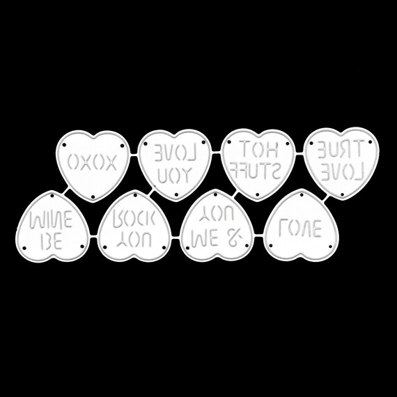 Fustelle In Metallo Cuore Fustella Taglio A Forma Di Cuore Love, Per Scrapbooking E Carte - Nuova, Acciaio Die Cut Stencil Metallo Carbonio