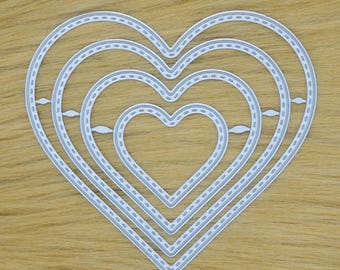 Fustelle In Acciaio Al Carbonio Qoiseys Set Di Fustelle Trasparenti Per La Creazione Di Biglietti, Stencil Stencil Scrapbooking Fai Da Te