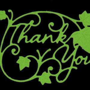 Een 'Thank You' Sentiment Metal Cutting Die, Craft Stencil, Card Making, Paper Crafts, Scrapbooking, A4