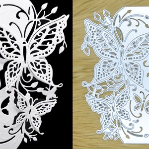 STUPENDO! Fustella in metallo con effetto 3D e goffratura a forma di farfalla, stencil, creazione di biglietti, artigianato di carta, scrapbooking, I8