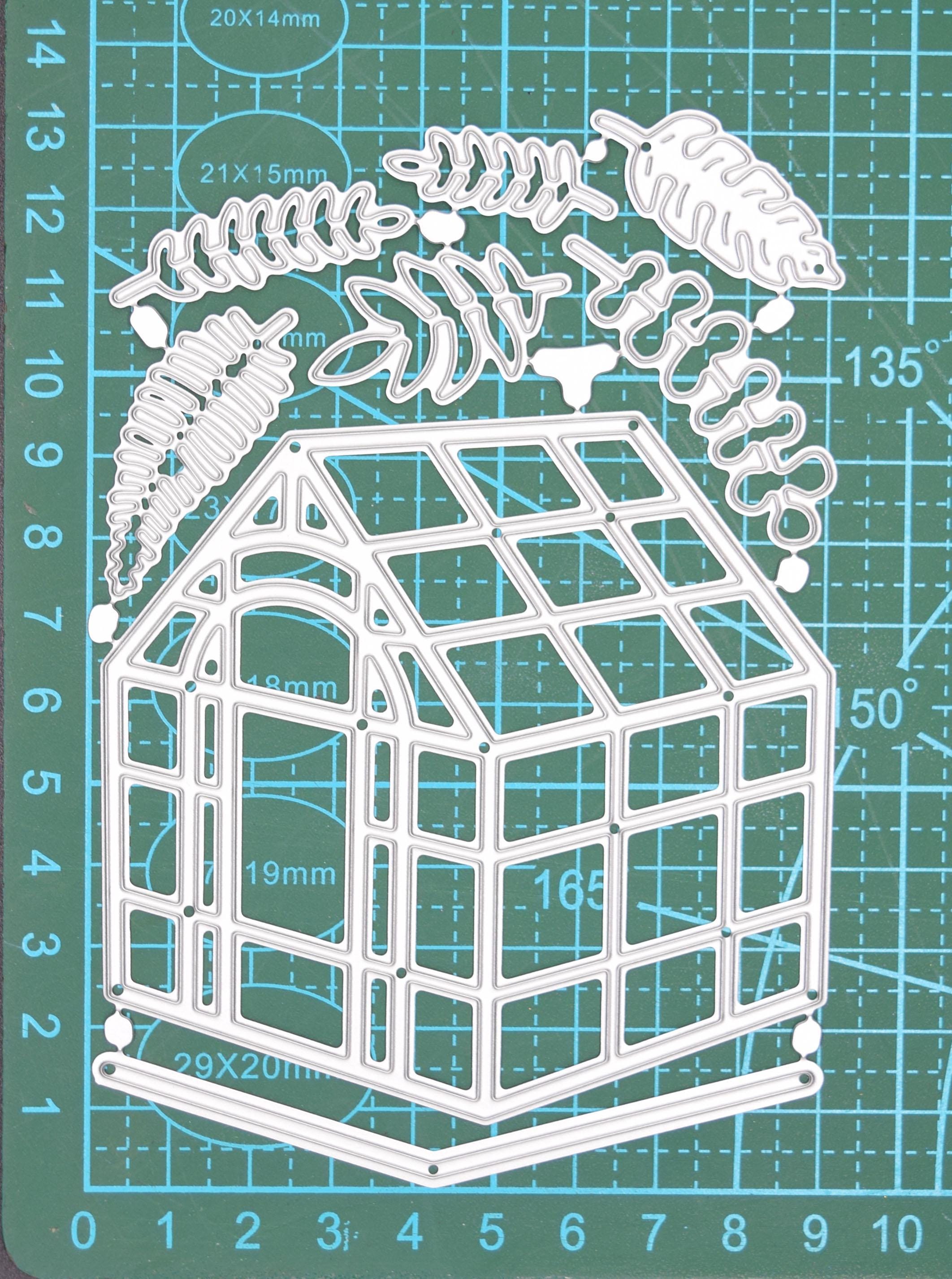 SENHAI Fustelle In Metallo Per Goffratura – Set Da 5 Forme Floreali – Per Scrapbooking E Biglietti Fai Da Te - 3