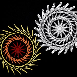 Nest van 3 decoratieve ronde metalen stansmessen, kaarten maken, scrapbooking, fotoalbums, stencils, papierkunst H5