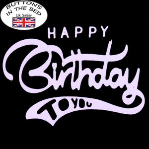 Een 'Happy Birthday To You'-sentiment Metaalsnijmal, stencil, kaarten maken, knutselen, scrapbooking, F3