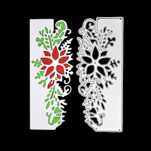 Bloemen rand rand metaal snijden sterven, stencil, kaarten maken, knutselen, papier ambachten, scrapbooking F6
