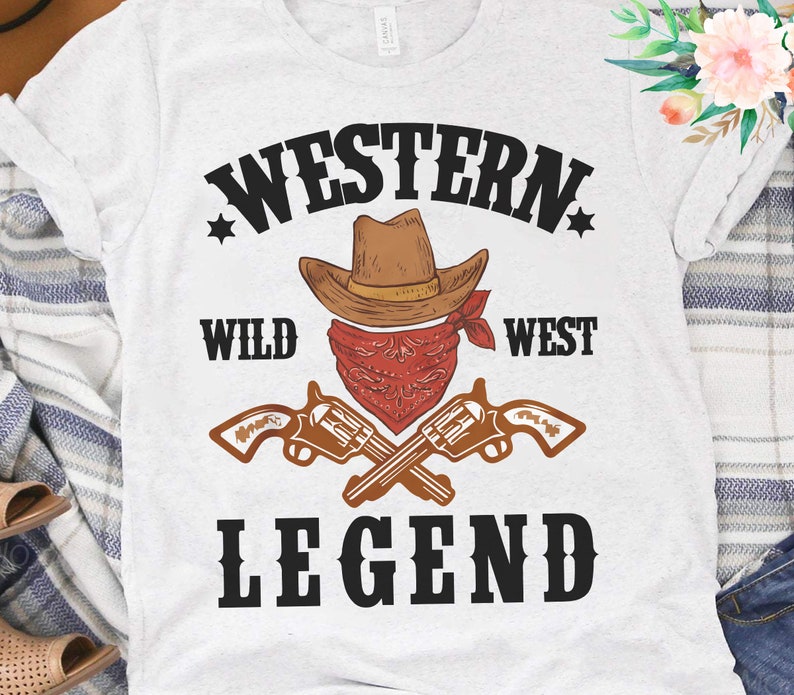 Download Western Wild West Cricut Svg / Retro Cowboy T Shirt Design / | Etsy