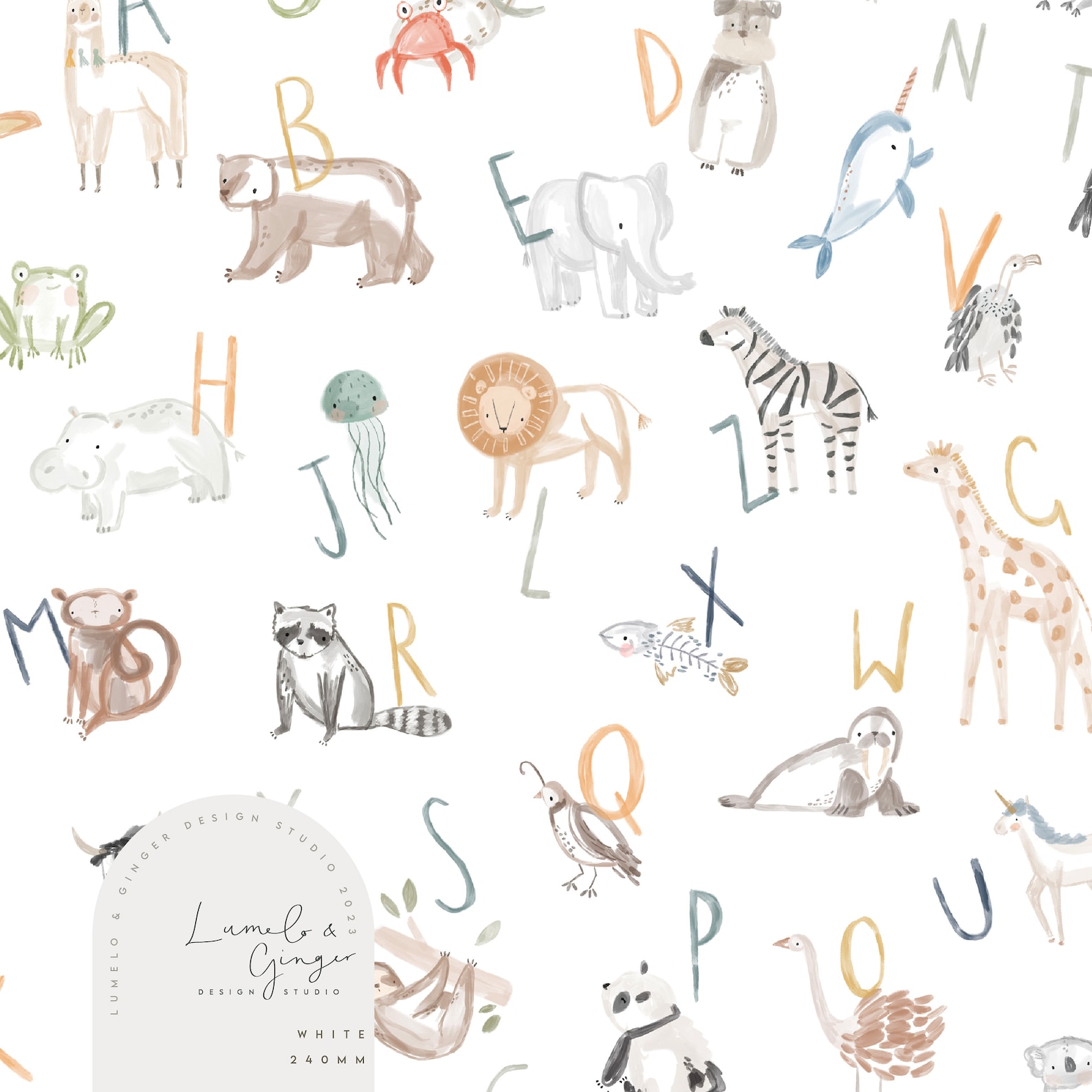 Betty, Etched Animal Heads, Letters, Cute, Alphabet, Outline Seamless ...