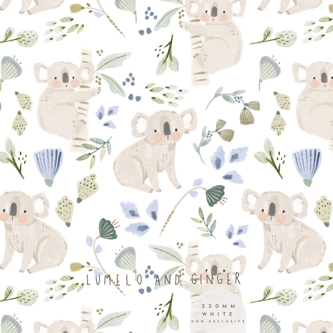 Ola, Koala, Jungle, Leaves, Children's Fashion, Clothes, Seamless ...