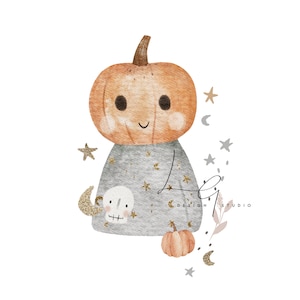 Halloween night, pumpkin ghost skull PNG sublimation file, Transfer, Heat transfer design