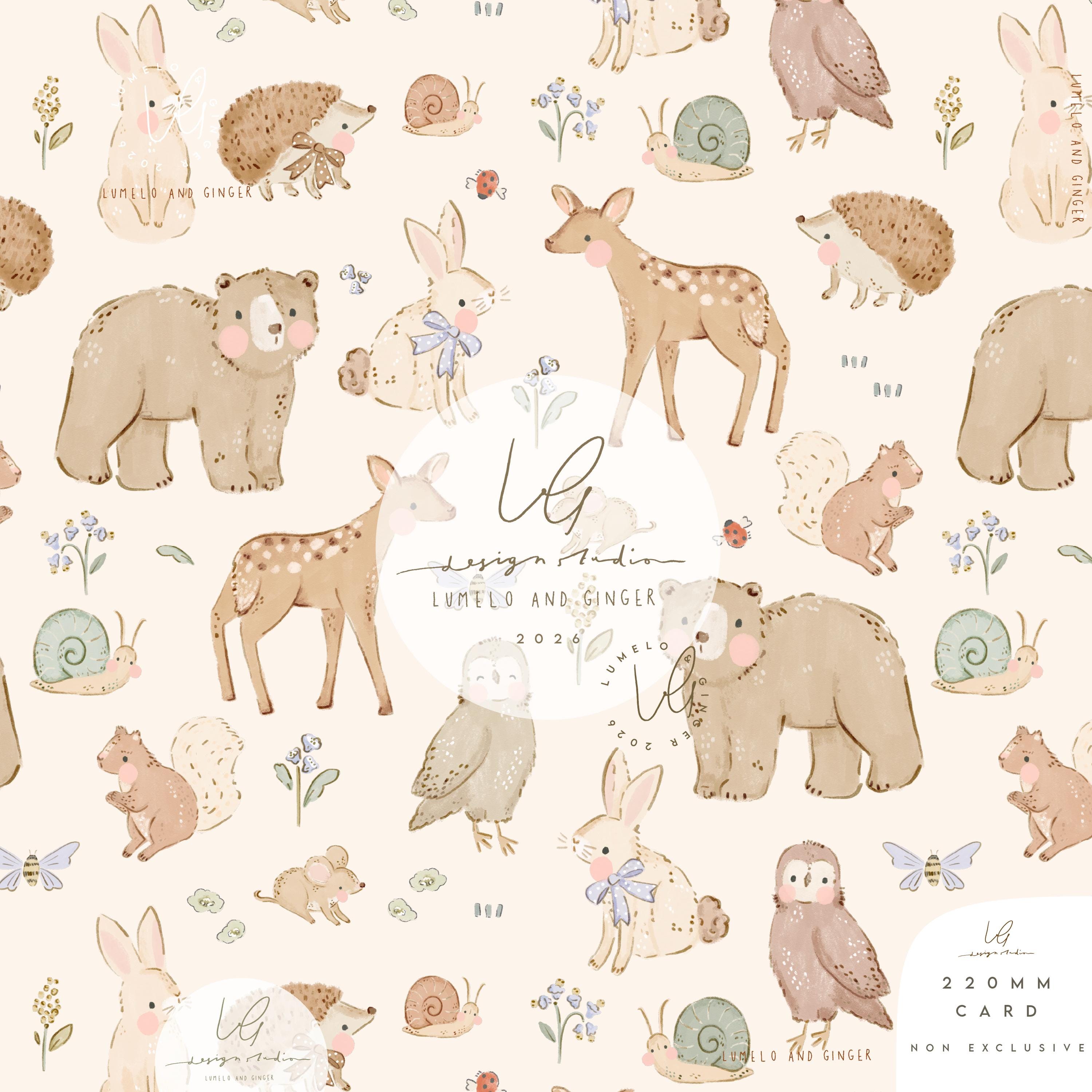 Fernn Full, Deer, 3 Free CO-ORD Patterns, Forest, Woodland, Children's ...