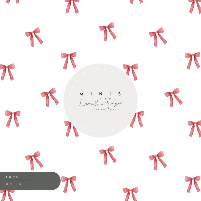 MINI, Bow, Bows, Hair Tie, Ballerina, Cute, Scandi, Simple Seamless ...