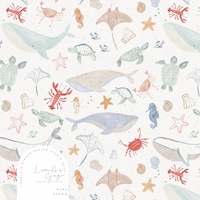 Beach Waves Seamless Pattern Ocean Waves Repeat Pattern Commercial Use ...