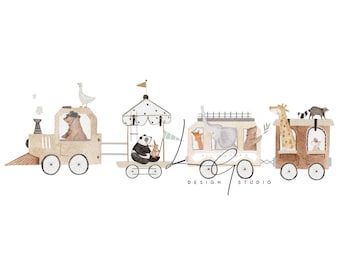 Train, Fichier de sublimation PNG, Transfert, Conception de transfert de chaleur