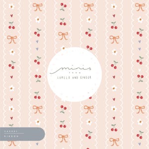 MINI, Obst, Band, Spaß, abstrakt, Karo, Kirsche, einfach, Seamless Fabric Design, Rapport Fliese, Muster Lunoe