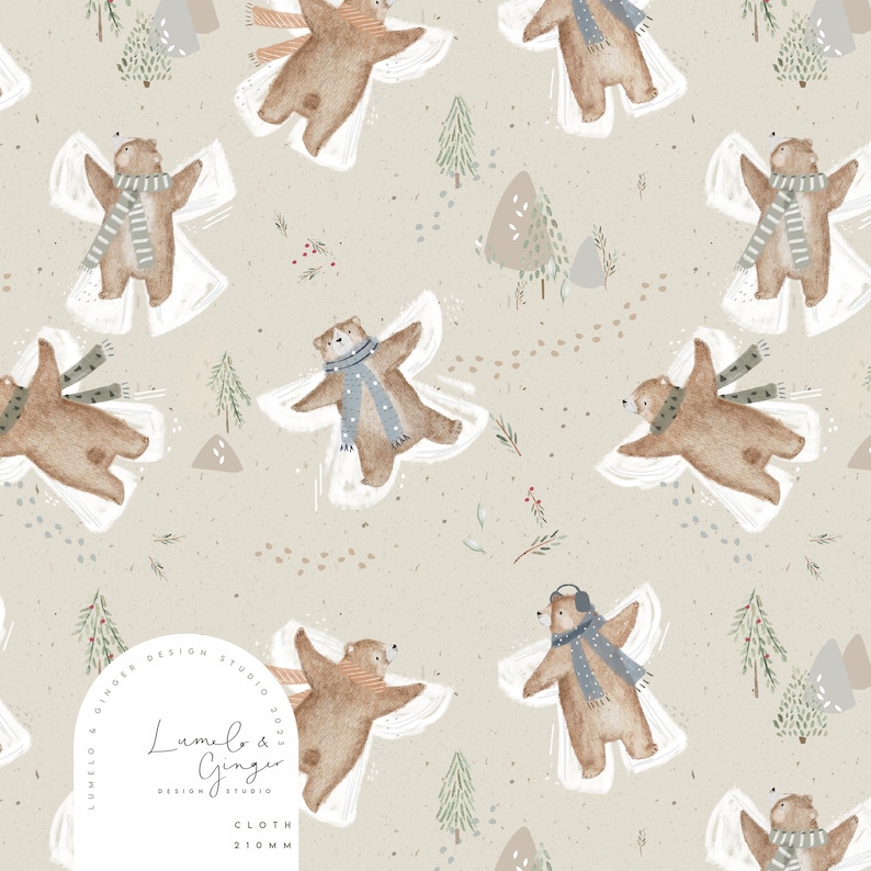 Lumelo and Ginger - Hoffi - on Ecru - Sloth - Printed by Family Fabrics main image 1