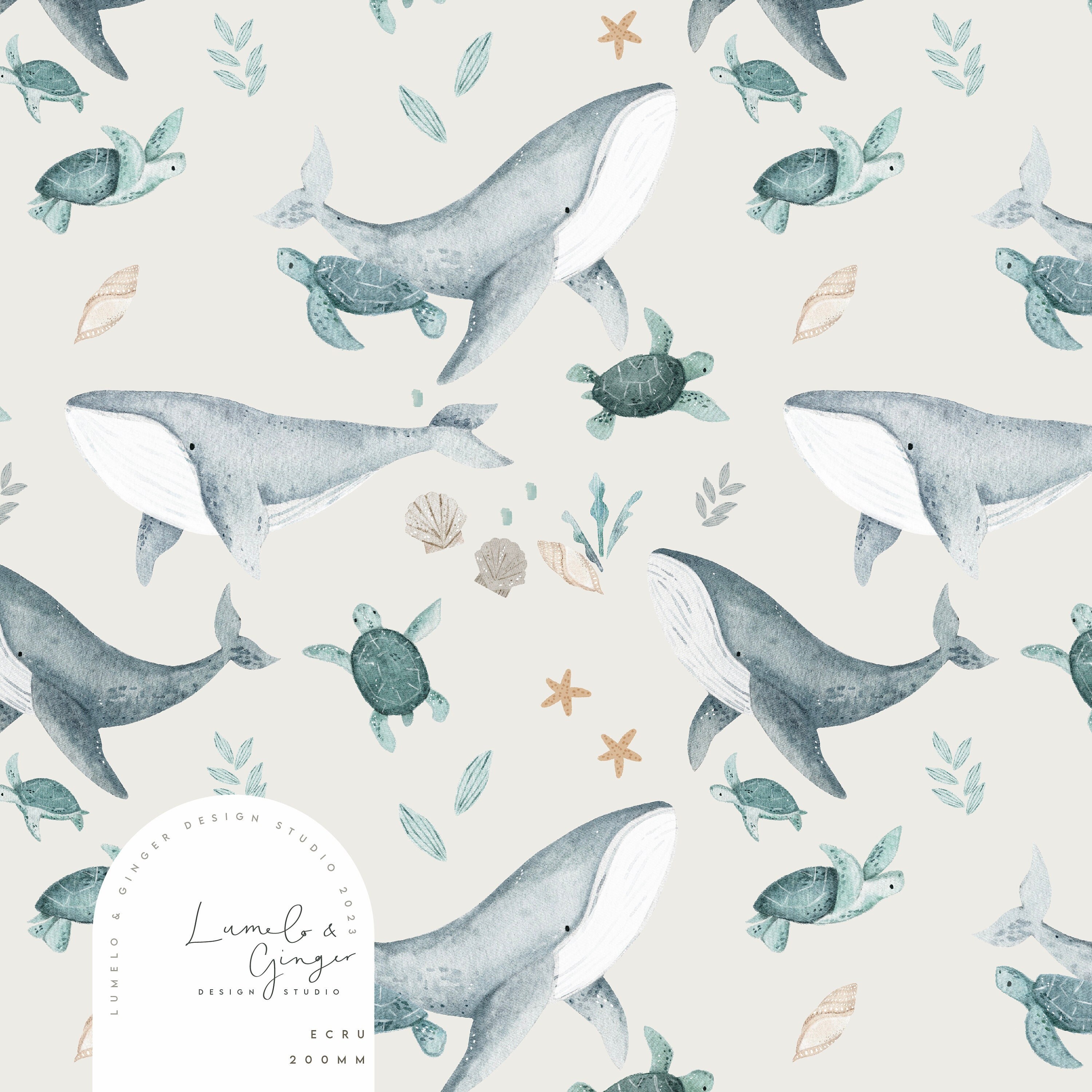 Under the Sea Turtles Seamless Fabric Design, Repeat Tile, Pattern ...