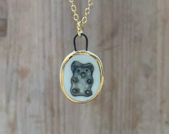 Gummy Bear Ceramic Pendant