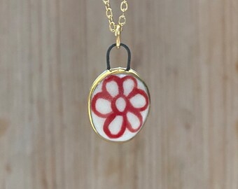 Flower Ceramic Pendant