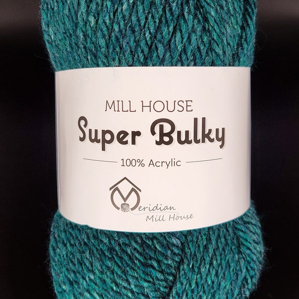 Super Bulky Heather Yarn, 100% Acrylic, Made in the USA