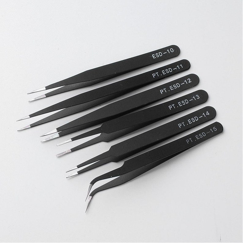 6 Piece Beading Tweezers Set Etsy Australia