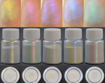 6 x Magic Aurora Resin Mica Pearlescent Pigments and Colorants for Resin and Jewellery Making