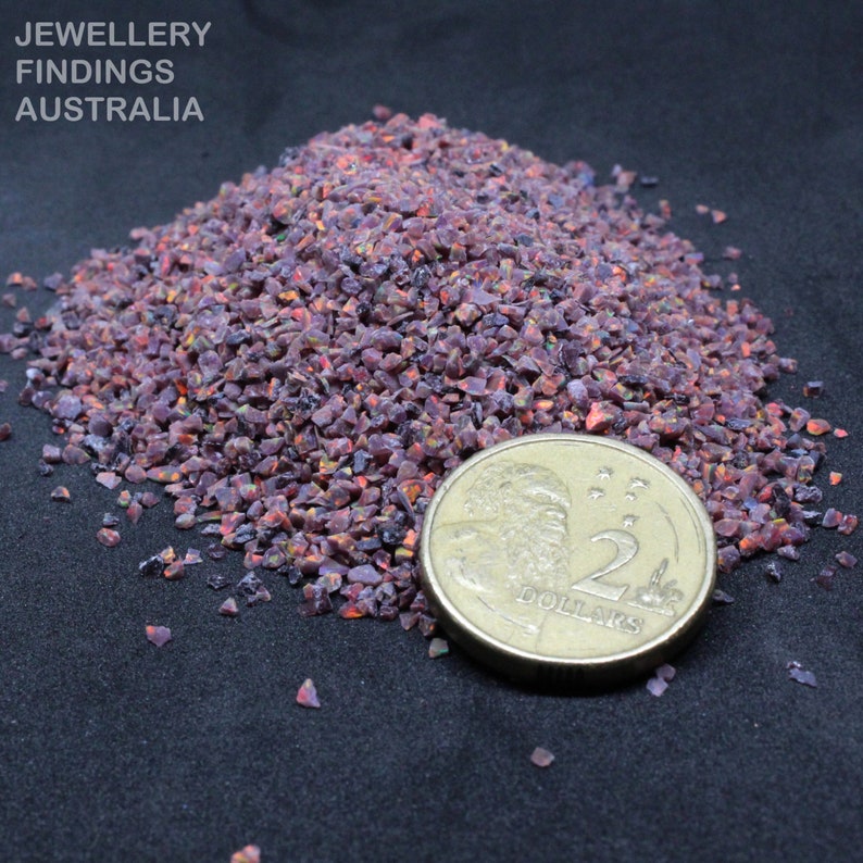 Black Cherry Crushed Opal For Jewellery Inlays Ring Making Nail Art Resin Art Inlay Pen Woodworking