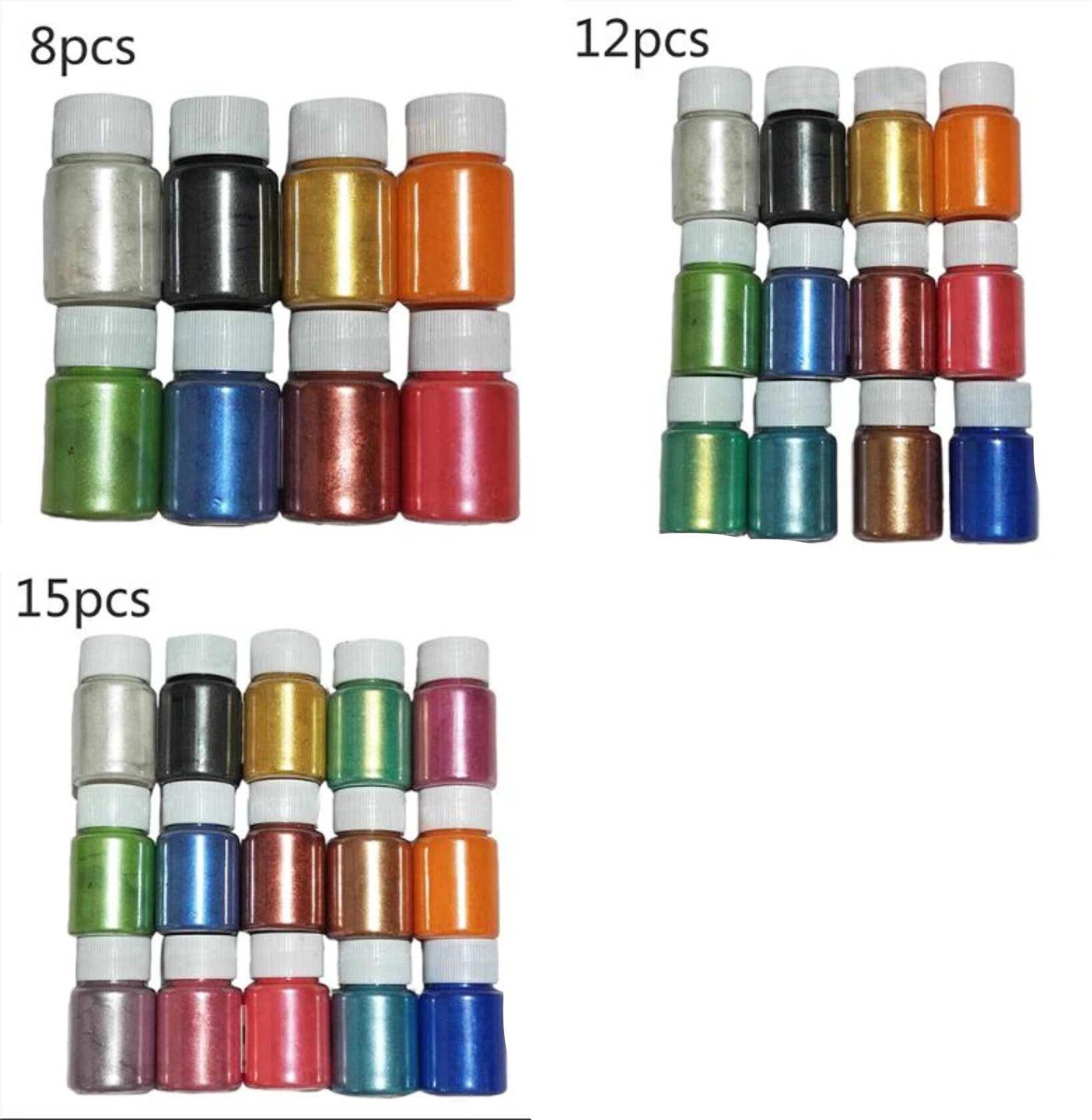 1.1 Oz, Rainbow Mica Powder Set, 6 Colors, 5 Grams Each Color, Pigment  Powder, Soap, Candles, Lip Gloss, Matte, Freshies, Resin, Tumbler 