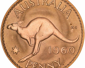 Post 1939 Canguro Australiano Penny