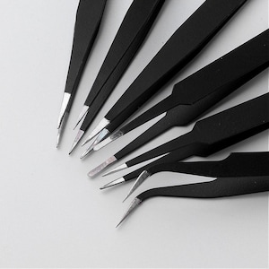 6 Piece Beading Tweezers Set