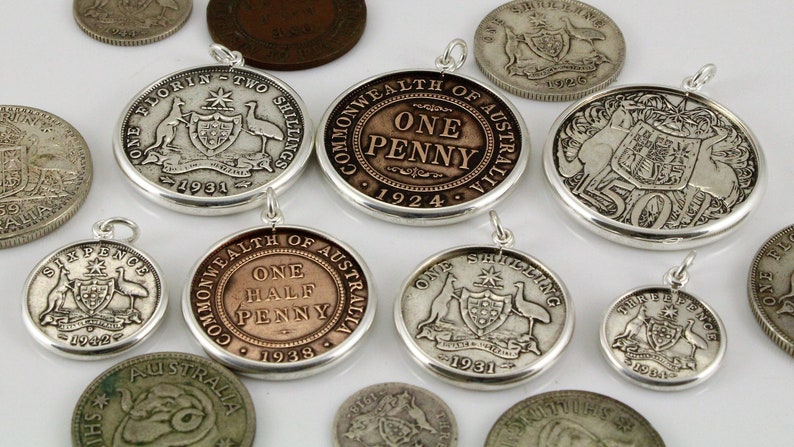 1 Dollar Australian Plain Coin Frame Bezel for Making a Coin Pendant ...