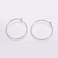 15 Pairs (30 earrings) 30mm Hypoallergenic 316 Stainless Steel Hoop Earrings product logo