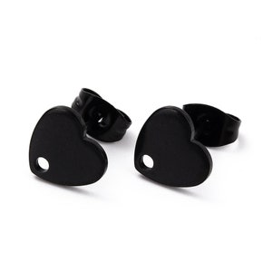 BEP HEART STUDS ベルト　BLACK Cala Jade - STUD leather belt - black silver