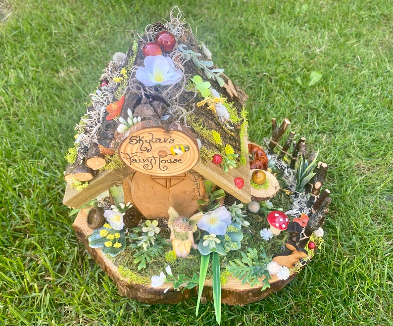 Fairy House. Woodland Fairy House. Personalised Fairy House. Etsy