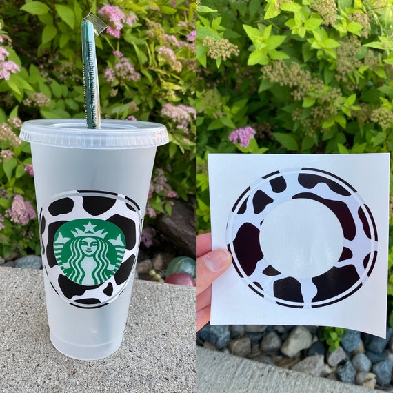 Green Cow Print Sticker