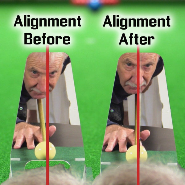 Snooker, Pool and Billiards Training Aid for a true and straighter cue action WATCH VIDEO !