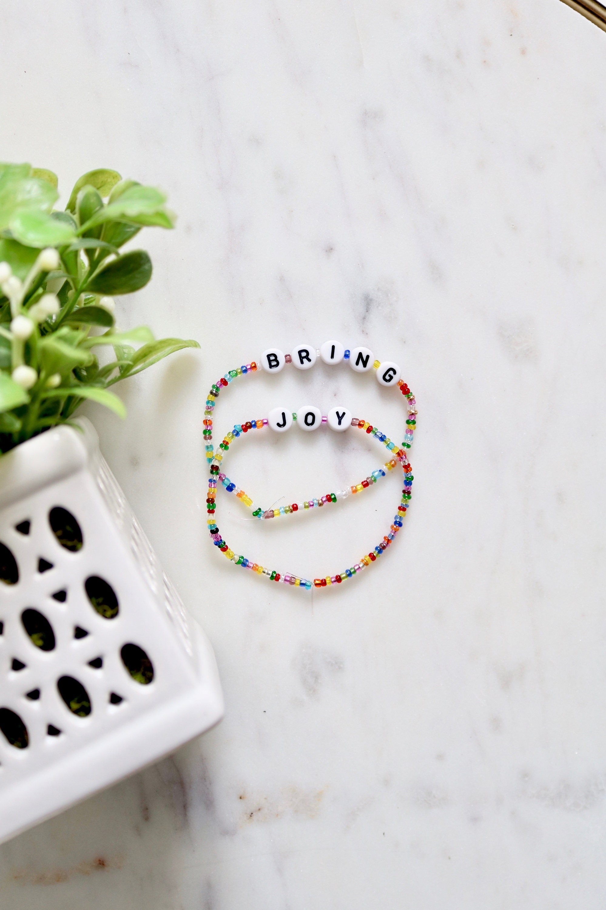 Inspirational Beaded Bracelets Beaded Bracelets Colorful | Etsy