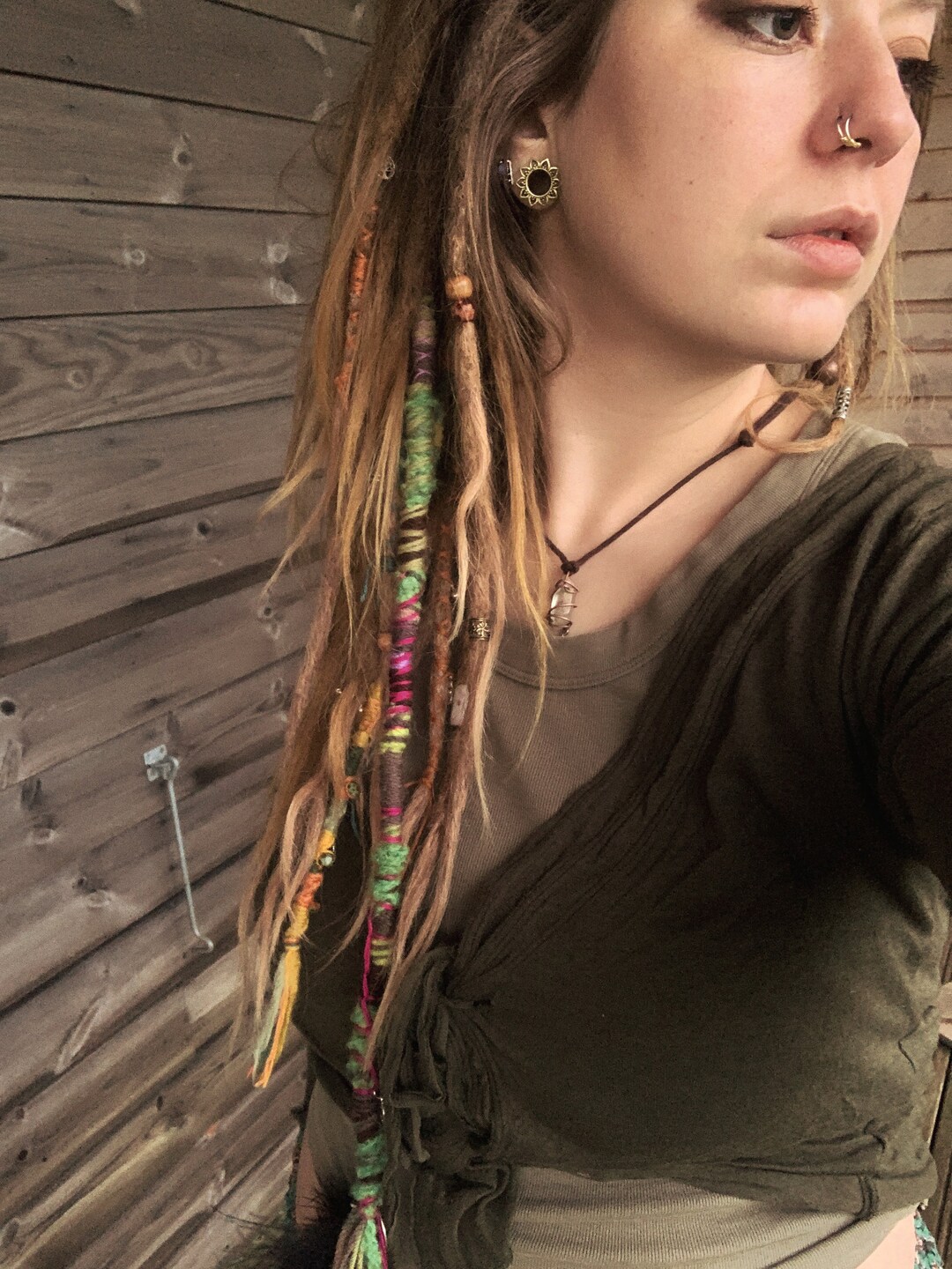 Custom Hair Wrap Dreadlock Extension. Handmade Vegan Etsy