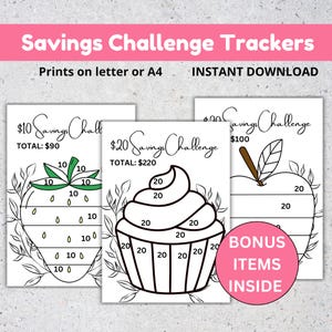 Low Income Savings Challenge Printable, Budget Binder Insert, Sinking Fund Tracker, Savings Goal PDF, A4 A5 Letter
