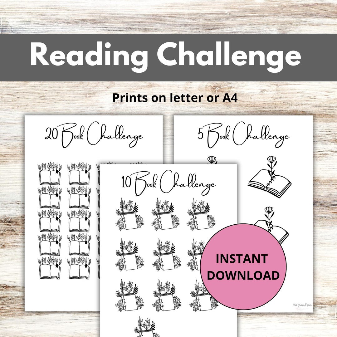 Reading Tracker Printable, Reading Log Journal Page, Habit Tracker ...