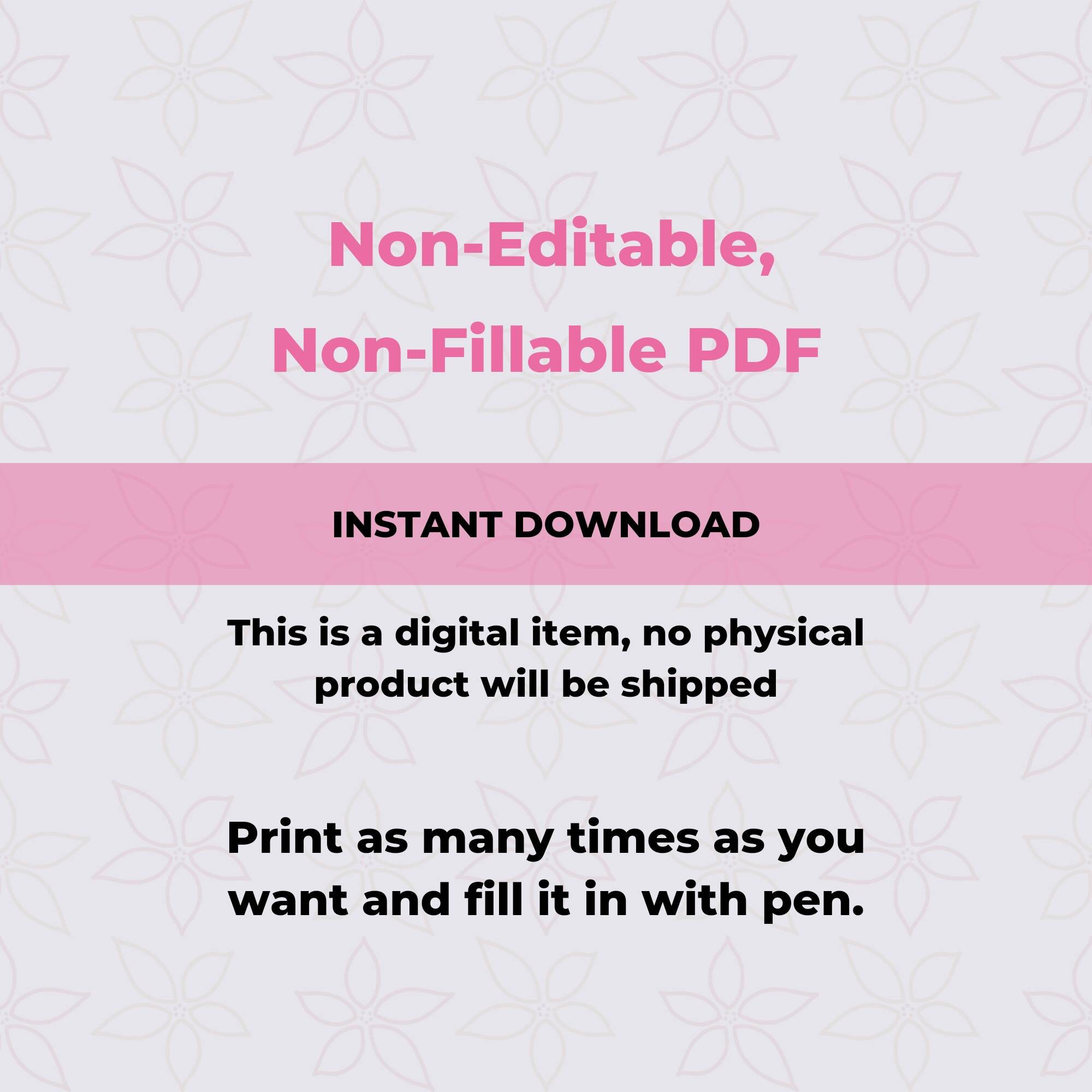 Credit Card Information Sheet PDF Printable Template Home Management ...